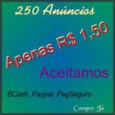 Compre Pacote de 250 Anúncios