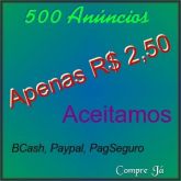 Compre Pacote de 500 Anúncios